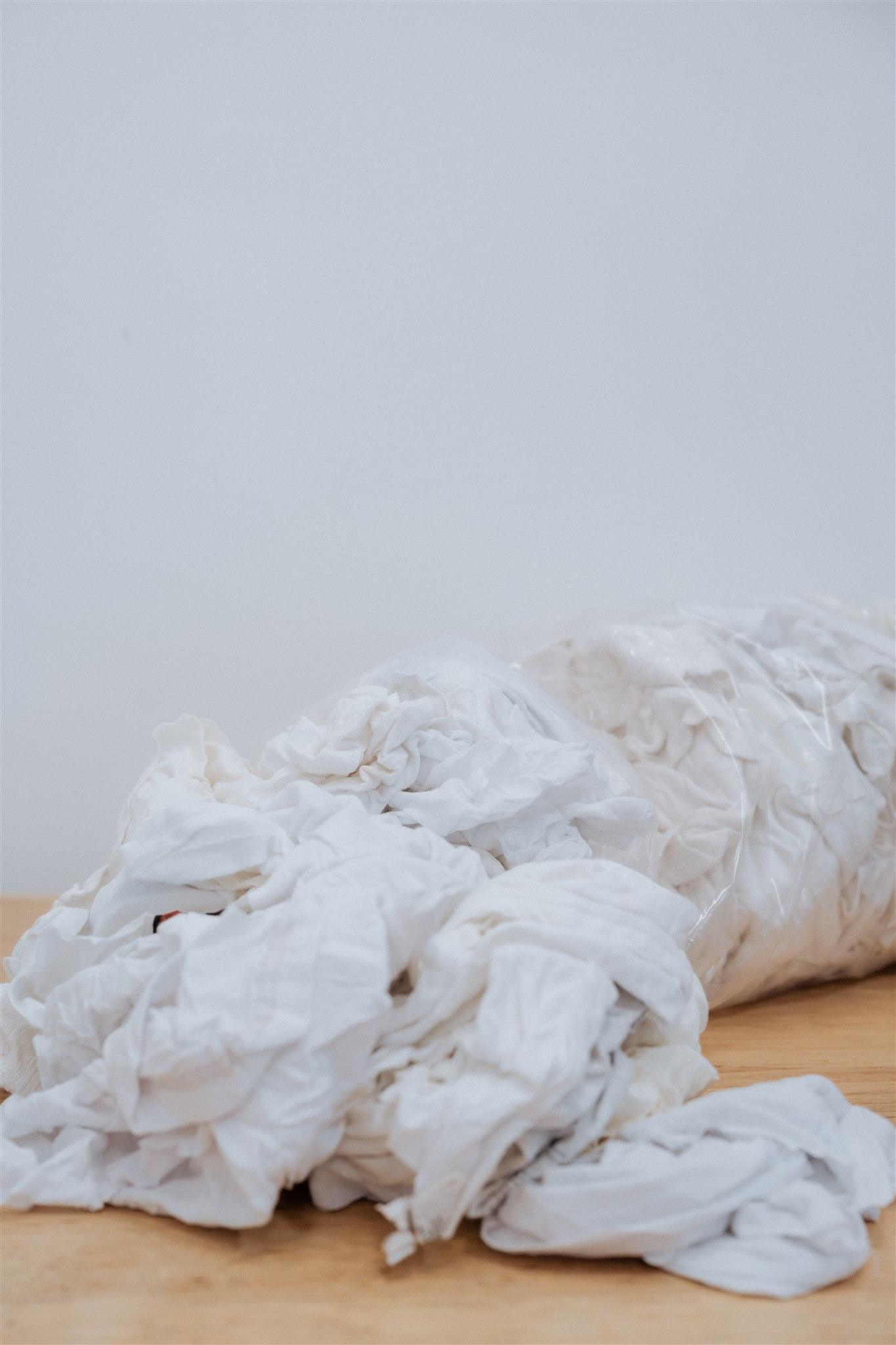 White T-Shirt Rags (2kg)